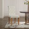 Costway Set of 2 Parsons Upholstered Fabric Chair with Wooden Legs Pink/Beige/Grey/White&Black